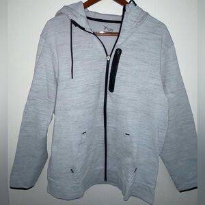 Old Navy Active Gray Hoodie with Black Accents